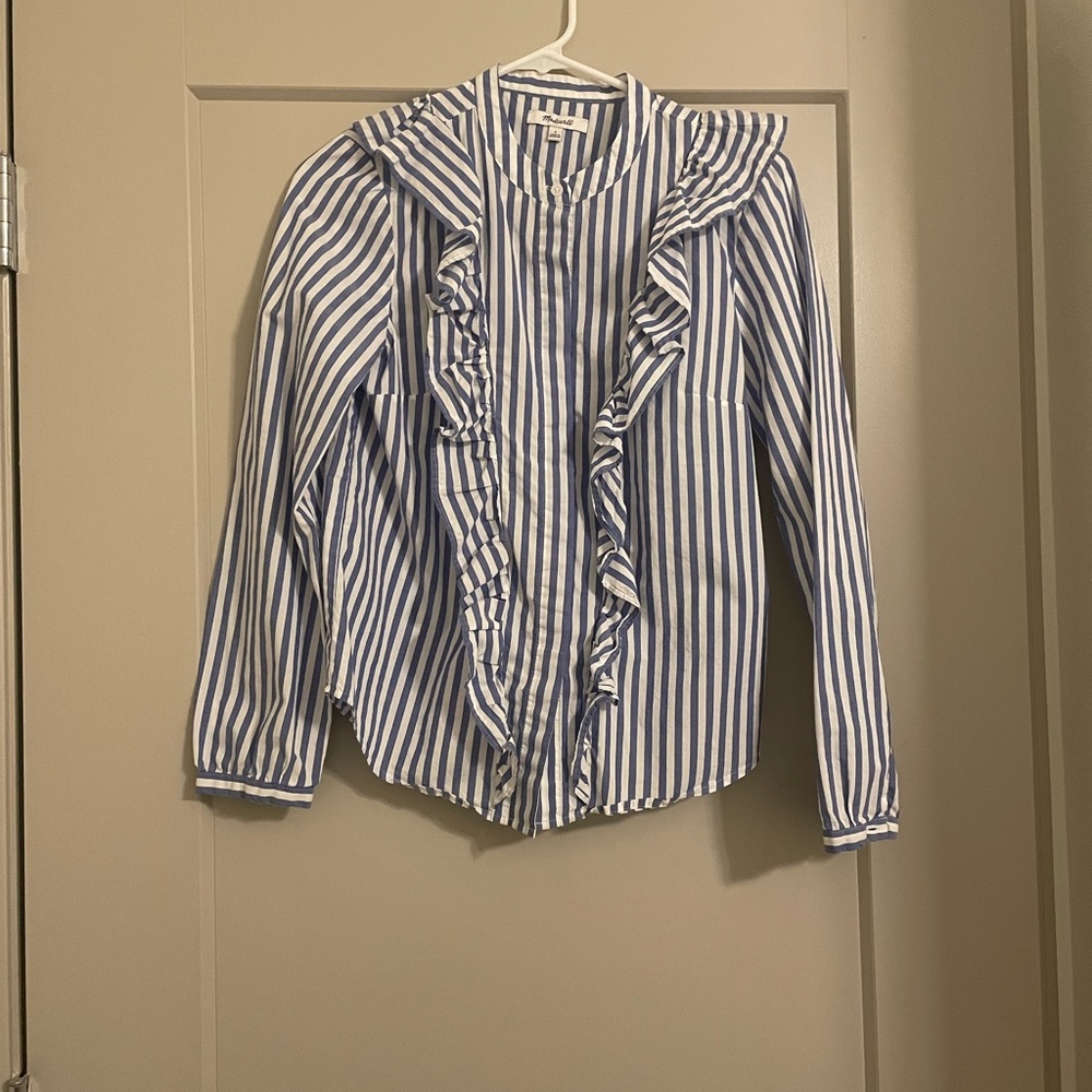 Madewell striped blouse size S